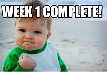 One Week Sober